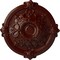 Ekena Millwork Hamilton Ceiling Medallion (Fits Canopies up to 3 3/4"), 17 3/8"OD x 1 3/4"P, Brushed Mahogany CM17HABMF - alternate 1